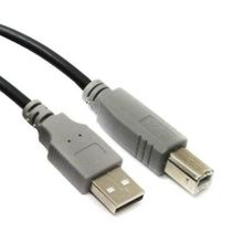 Кабель USB 2.0 Am=>Bm - 1.8 м, черный, 5bites (UC5010-018C)