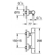 Термостат Grohe Grohtherm 1000 Cosmopolitan m 34065002 для душа