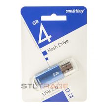 SB4GBVC-B, 4GB USB 2.0 V-Cut, Blue, SmartBuy