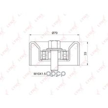 Ролик Натяжной Приводного Ремня Toyota Camry(V40) 2.4 06>   Rav 4 Iii 2.4 05>   Alphard 2.4 03-08 LYNXauto арт. PB5032