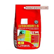 Затирка LITOCHROM 1-6 С.180 розовый фламинго 2 кг