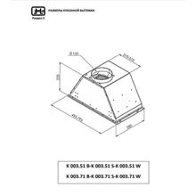 Встраиваемая вытяжка Zigmund & Shtain K 003.51 S нержавеющая сталь