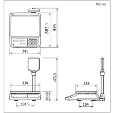 Торговые весы CAS PR-30P LCD, USB