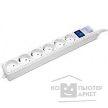 PowerCube Фильтр-удлинитель SPG 5+1 -16B-0,5M 6 розеток, 0,5 м,16А 3,5кВт, белый