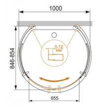 Душевой уголок CEZARES ECO-O-2 ECO-O-2-100 85-C-Cr