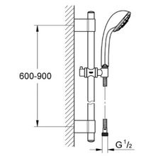 Душевой гарнитур Grohe Relexa Champagne (28932001) (900 мм)