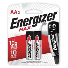 Батарейка AA ENERGIZER MAX LR6 BL-2, 2шт, блистер