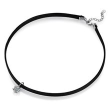 Чокер на шею c посеребрением (арт. 81916-7)