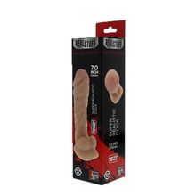 Dream Toys Фаллоимитатор с богатым рельефом поверхности REALSTUFF REAL FEELING DONG 7INCH FLESH - 17,8 см.