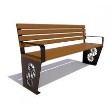 Скамейка садовая «РАКУШКА» (3,0 м)