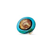 Кольцо Лагуна муранское стекло разл.цвета, арт. RS18-A_lblue
