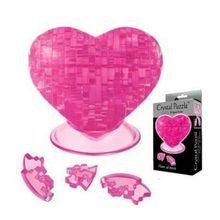 3D головоломка Сердце, розовое, 7+