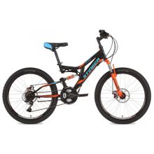 24" STINGER Highlander D 2018 (18ск, стал, двухподвес, диск.мех, Shimano RS35 TZ30 TY21 -)(24SFD.HILANDISC.14BK8, черный, 127008)