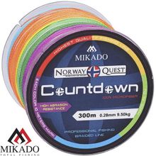 Плетеный шнур Mikado NORWAY QUEST COUNTDOWN 0,20 (300 м)-16,80 кг.