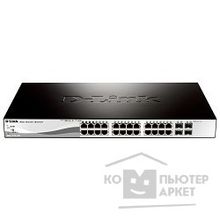 D-Link DGS-1210-28P ME A1A Управляемый коммутатор 2 уровня с 24 портами 10 100 1000Base-T с поддержкой PoE и 4 портами 1000Base-X SFP