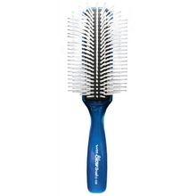 Щетка для укладки 9 рядов с синей ручкой Vess Blow Brush Blue С-150