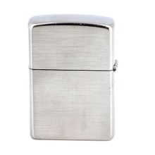 Зажигалка серебристая матовая Zippo 28181 с покрытием Brushed Chrome