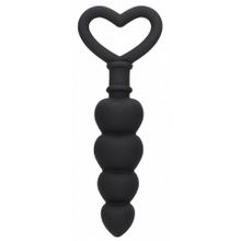 Черная анальная елочка Anal Love Beads - 15,3 см. (243892)