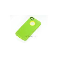 Силиконовая накладка для iPhone 4 4S вид №31 green