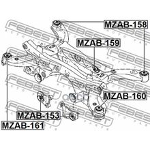 Сайлентблок Подушки Дифференциала Mazda Cx-5 Ke 2011-2017 Febest арт. MZAB153