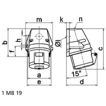 Bals Настенная розетка с внешней фиксацией Bals 11905 400 В 16 А 4 полюса IP44 Quick-Connect красная