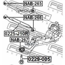 Болт С Эксцентриком | Зад Прав Лев | Nissan Qashqai J10e 2006.12-2013.12 [El] Febest арт. 0229005