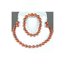 Бусики-Колечки Комплект Яшма "Классика 10" арт. П3874