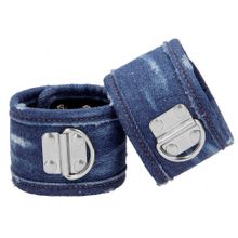 Синие джинсовые наручники Roughend Denim Style (227106)