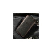 Кожаный чехол для iPhone 4S iRidium, цвет black