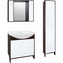 Зеркало-шкаф Style Line Агат 90 С белый, венге