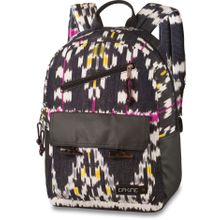 Женский модный молодежный рюкзак для города Dakine Willow 18L Indian Ikat Idk черный с разноцветным ярким принтом