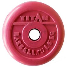 Диск обрезиненный цветной BARBELL TITAN 1,5кг (26мм)