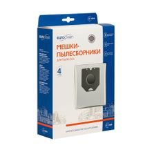 E-19 4 Мешки-пылесборники Euroclean синтетические для пылесоса, 4 шт