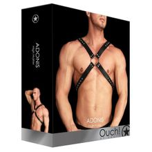 Черная мужская портупея Adonis High Halter