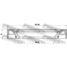 Сальник Привода Audi A3 A3 Sportback (8p) 2003-2013 67*83*8 Мм Febest арт. 95IEY67830808C