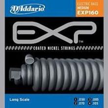 EXP160 Coated Комплект струн для бас-гитары, Medium, 50-105, Long Scale, DAddario