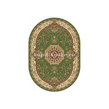 Российский ковер BUHARA d037_green_oval, 1 x 4