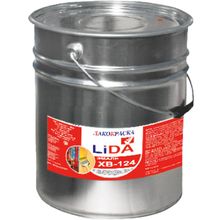 Лакокраска Lida ХВ 124 40 кг серая