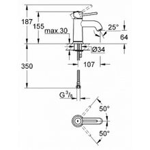 Смеситель Grohe BauClassic 23162000 для раковины