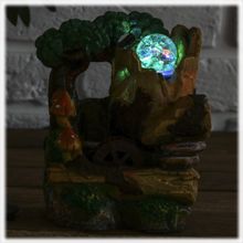 Фонтан Ручеёк в лесу настольный декоративный с подсветкой
