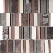 Мозаика Inter Matex Stripes Cinnamon 30x30 см