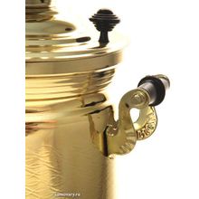 Электрический самовар 3 литра желтый "цилиндр" с автоматическим отключением при закипании, арт. 120304к