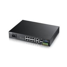 zyxel (8-портовый управляемый коммутатор l2+ metro fast ethernet с 2 портами gigabit ethernet совмещенными с sfp-слотами) mes3500-10 mes3500-10-eu01v1f