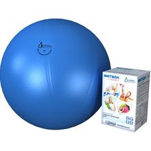 Россия Мяч гимнастический антивзрывной - Фитбол СТАНДАРТ 45 см, голубой