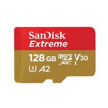 Sandisk Карта памяти SanDisk Extreme microSDXC Class 10 UHS Class 3 V30 A2 160MB s 128GB + SD adapter