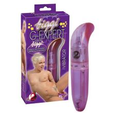 Фиолетовый вибратор для стимуляции G -spot - 12 см.  Фиолетовый