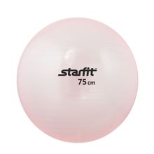 Мяч гимнастический GB-105 75 см. прозрачный (Розовый)