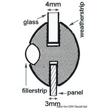 Osculati Профиль для уплотнения окон, 44.481.00
