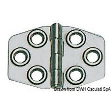 Osculati Hinge polished AISI316 68x46 mm, 38.829.00