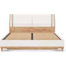 Алмаз. Любимый дом Бари Кровать двуспальная 1800 (Дуб Золотой Белый)